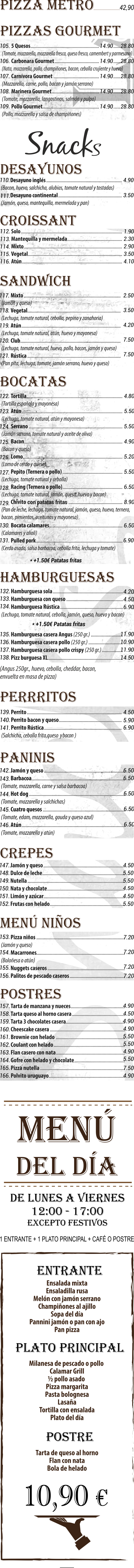 Carta de LA RUSTICA